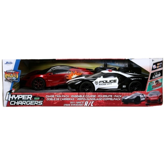 Jada Toys Hyperchargers 1:16 Scale RC Chase Twin Pack - Picture 1 of 12